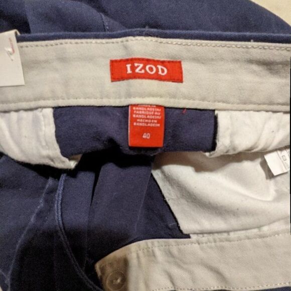 🆕NWT IZOD SOFT WASH BLUE DENIM SHORTS - SIZE 40 - Picture 4 of 4